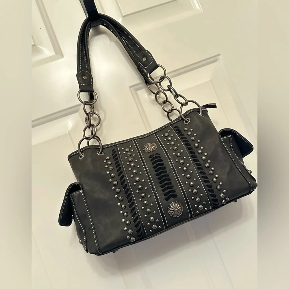 American Bling Studded Concealed Carry Shoulder Bag – Western and Y2k Style - Picture 15 of 15